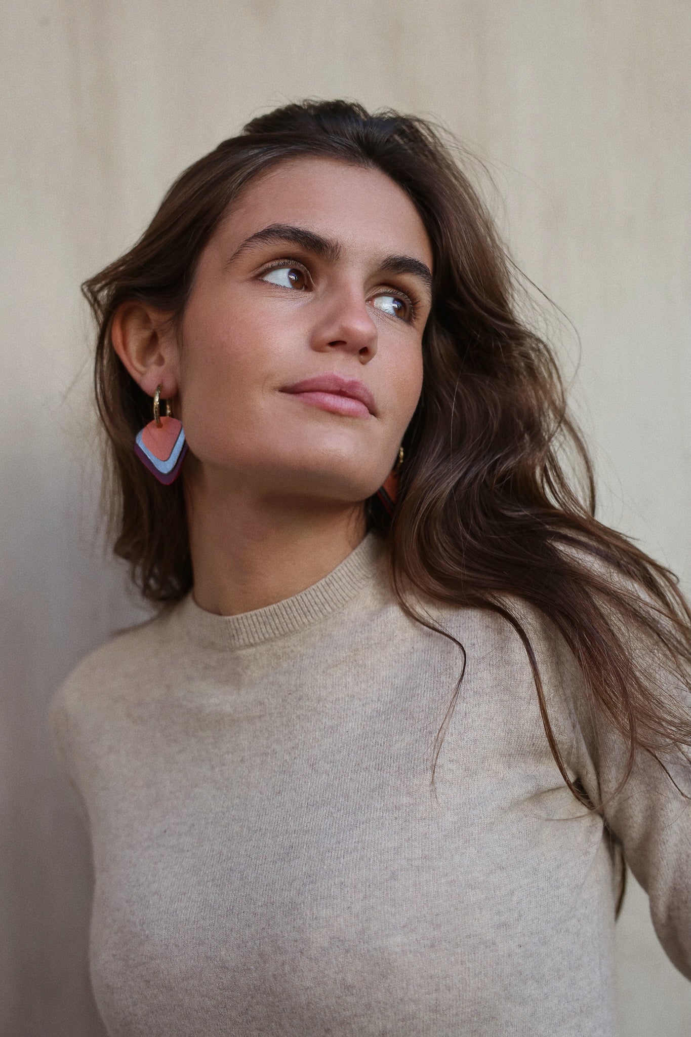 Pendiente Triangulo Granate