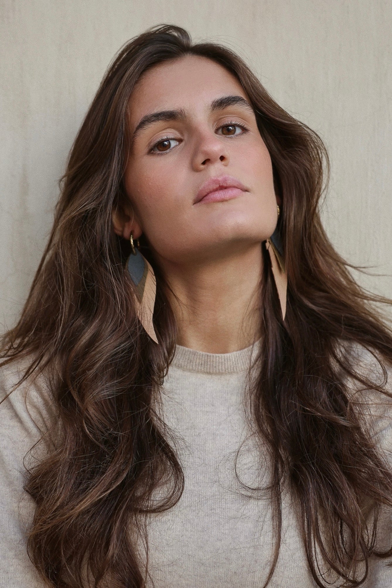 Pendiente Pluma Pequeño Nude