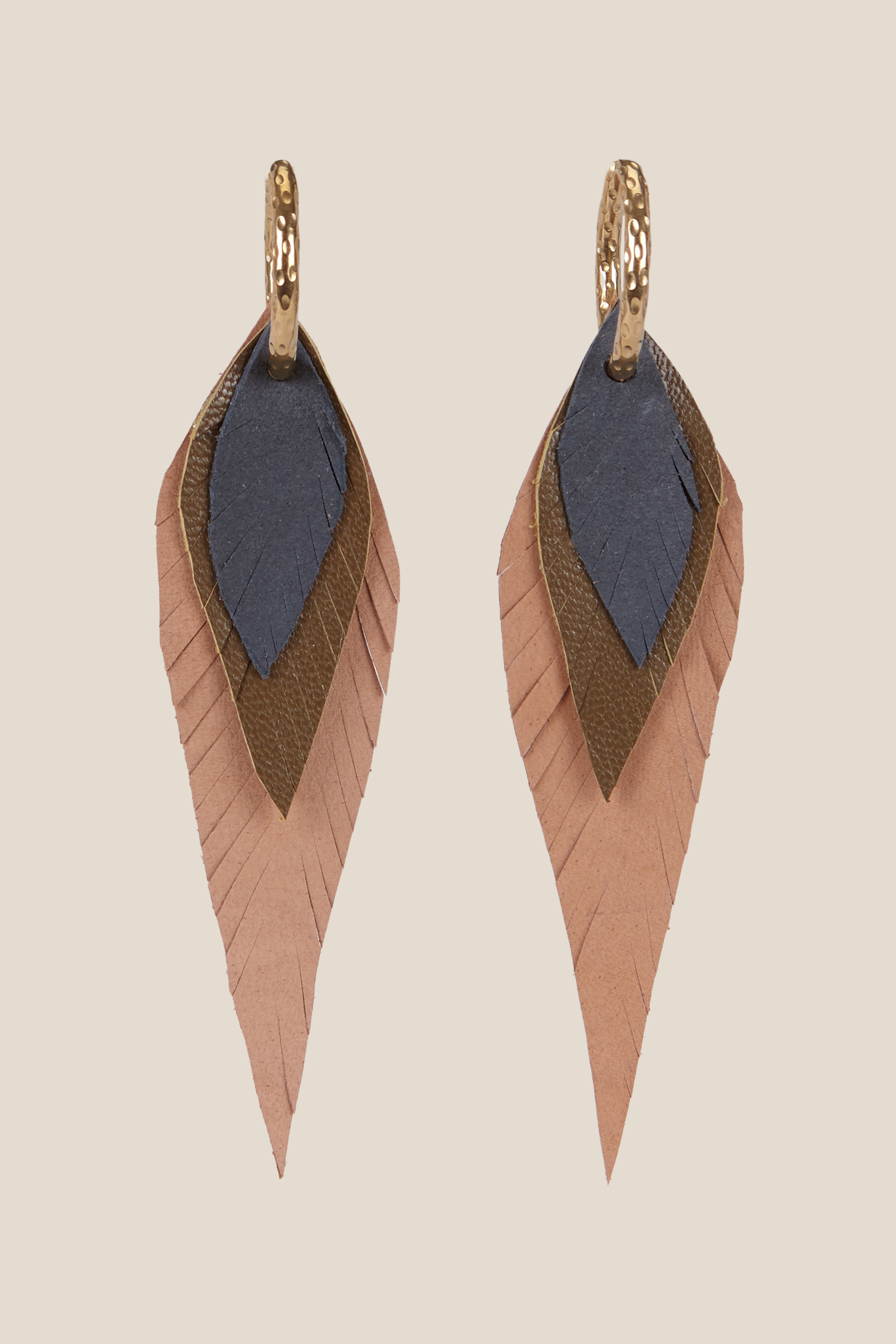 Pendiente Pluma Pequeño Nude