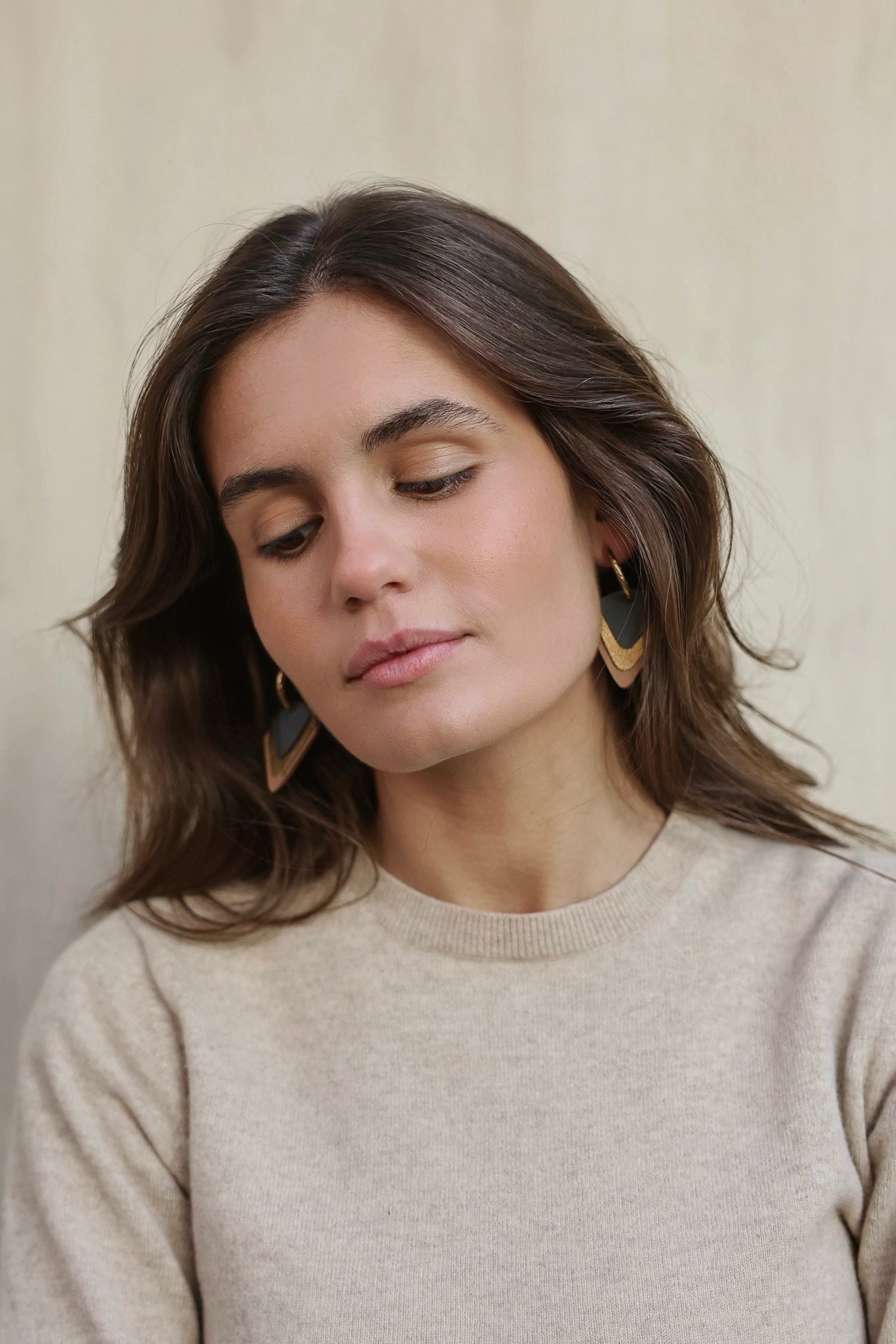 Pendiente Triangulo Nude